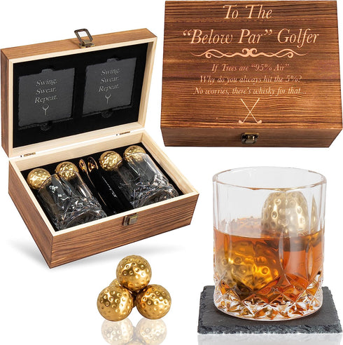Anniversary Gift for Husband from Wife - Engraved 'to My Husband' Crystal Whiskey Glass Set
